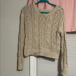 Lucky Brand Women's Tan Knit Sweater